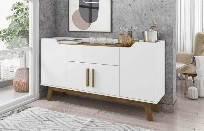 Aparador buffet branco 