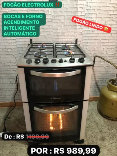 Fogão Electrolux 5 Bocas 2 fornos automático