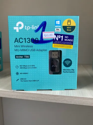 Mini Wireless MU-MIMO USB adaptador AC1300