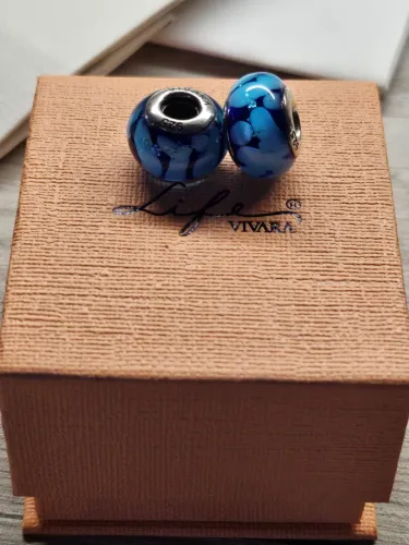 Par de murano Vivara Azul