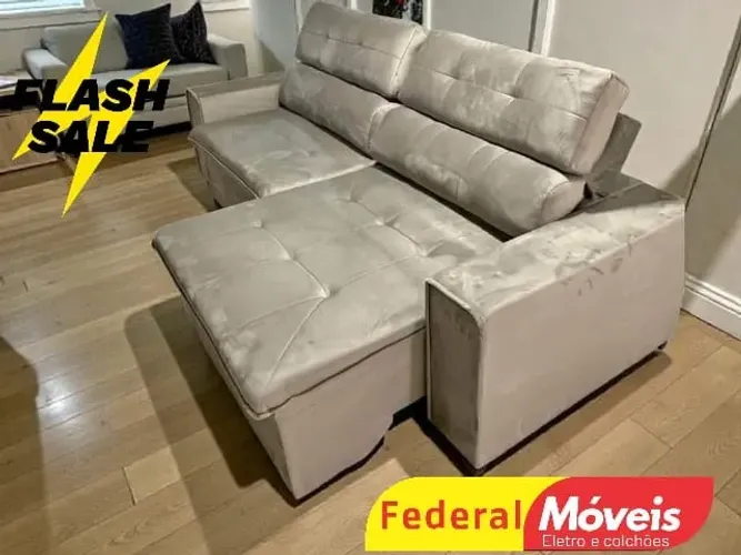 Sofá BEGE 2,30m NOS CHAME NO WHATSAPP