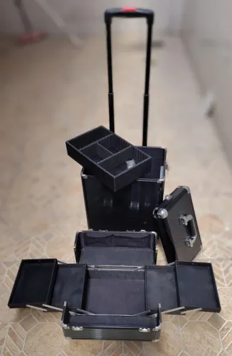 Maleta de Maquiagem Profissional com Rodinhas