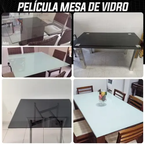 Envelopamento de mesa de vidro