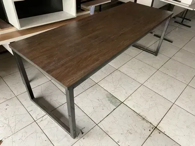 mesa reunião industrial para 12 lugares - frete grátis