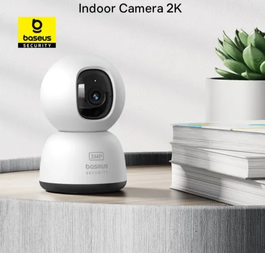 Câmera de Segurança Baseus P1 3mp 2K Wifi