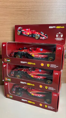 Miniatura Ferrari SF-24 miniatura colecionáveis 1/41