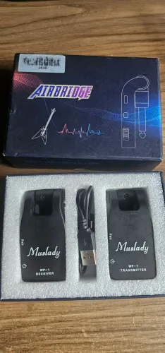 Transmissor e Receptor Sem Fio para Guitarra Muslady AirBridge