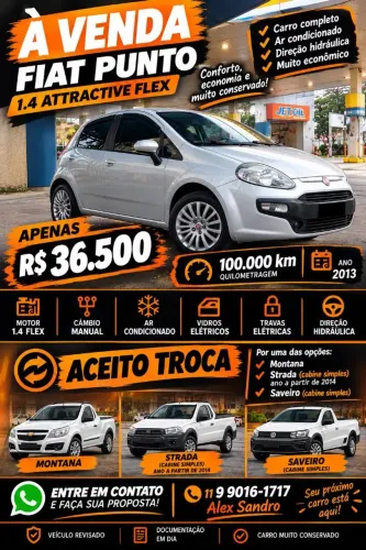 Fiat Punto Attractive 1.4 Fire Flex 8V 5P 2013