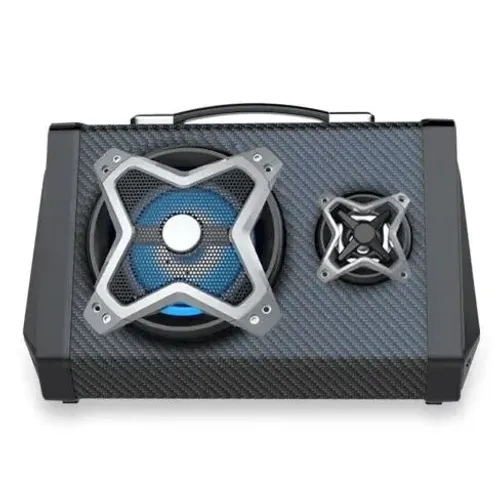 Caixa de Som Bluetooth Multilaser Portátil Sound System LED 120W RMS - SP314