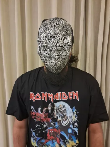 Máscara Halloween Caveira Punk