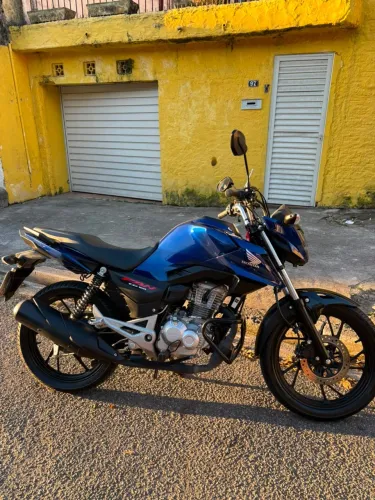 Honda cg fan 160 azul zerada