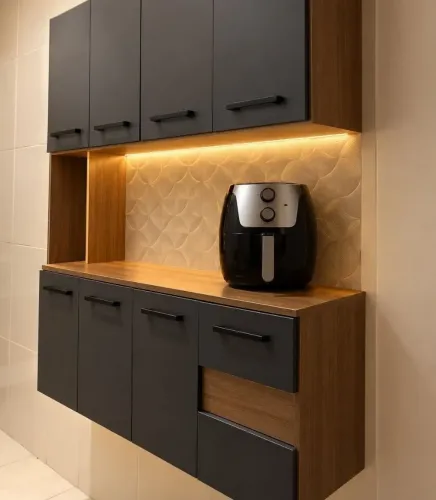 Cozinha modulada compacta moderna