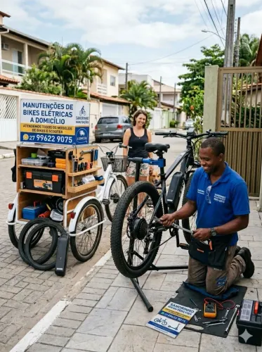 Manutenção de bikes elétricas no seu conforto