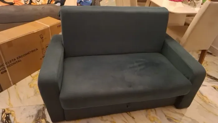Sofá cama 2 lugares com baú - Excelente Estado