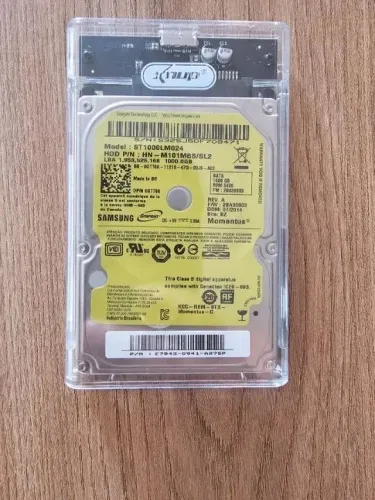 Hd externo samsung 1TB criado com case