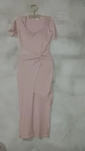 Vestido Canelado Longo