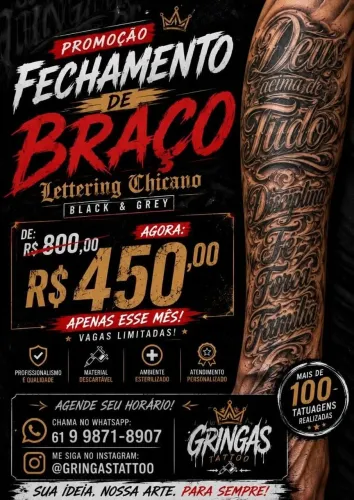 Promoção de tatuagem
