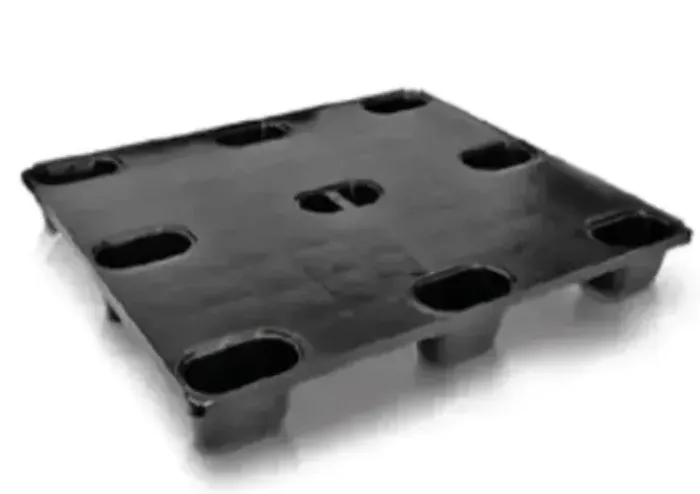 Pallet Plástico Liso Empilhável Preto