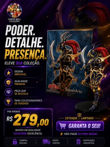 Soldado do Lustro Negro (Black Luster Soldier) da linha Equal=Arts produzida pela Konami.
