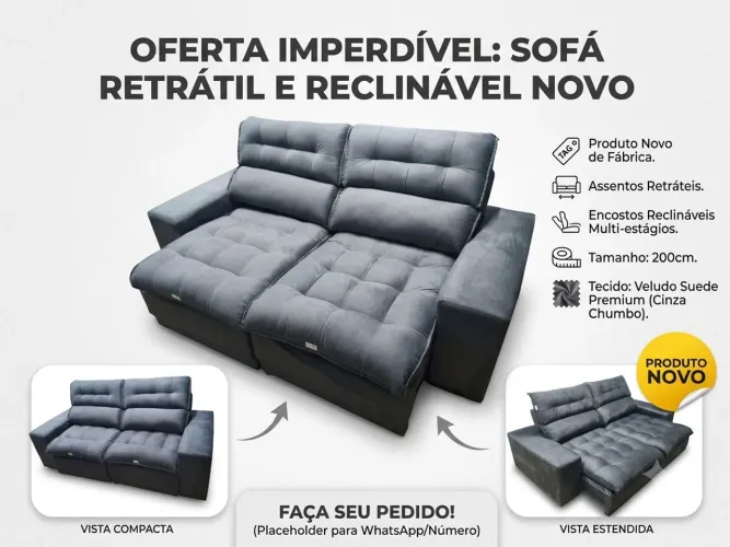 Liquidação Sofá Novo
