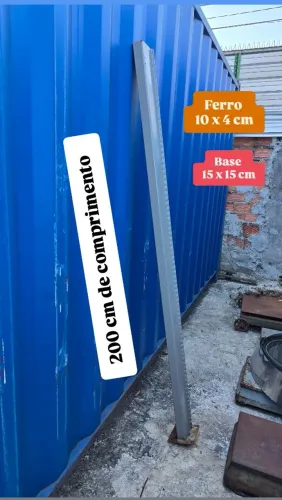 Metalol ferro tubular reforcado com base estrutura