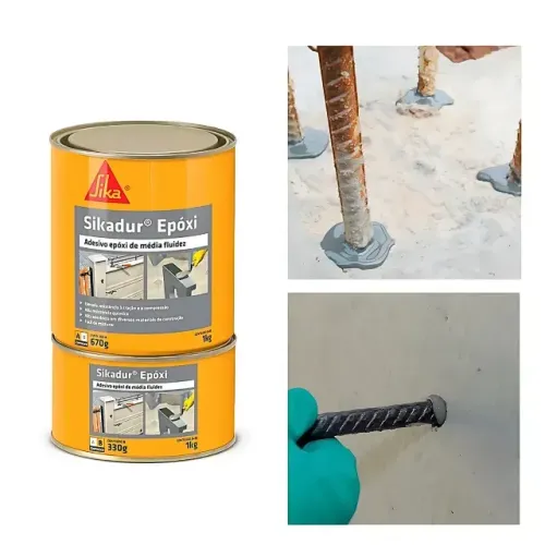 Sikadur Epóxi 1kg Adesivo estrutural Bicomponente - Novo a pronta entrega