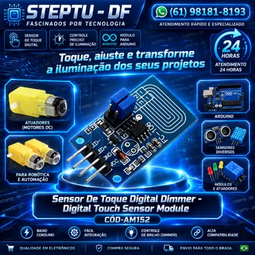 Sensor De Toque Digital Dimmer - Digital Touch Sensor Module Arduino Automação COD-AM152  