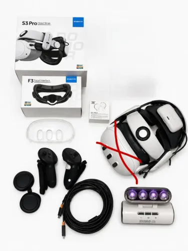 Combo Strap Bobovr S3 com bateria + facecover Bobovr f3 + vários acessórios