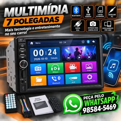 Central Multimídia 7 polegadas / fazemos entregas !
