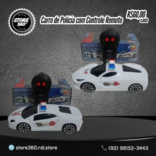 Carro de Polícia com Controle Remoto