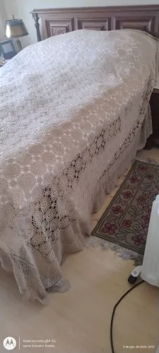Colcha de crochê linda ! 2,40x 3,15m 