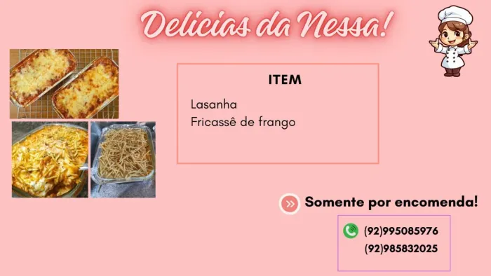 Lasanha e Fricassê