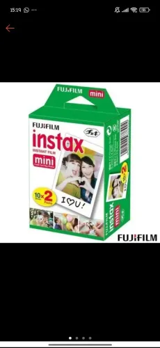 Oficial Filme Fujifilm Instax Mini Branco 20 Fotos, 54 X 86 mm,<br><br>ISO 800