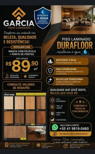 Piso laminado durafloor resistente água!!!!