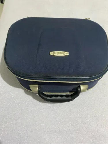 Frasqueira Sestini Azul Marinho - Necessaire de Viagem Pequena