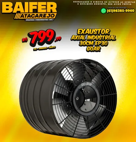 Exaustor Axial Industrial 30cm EP30 Goar