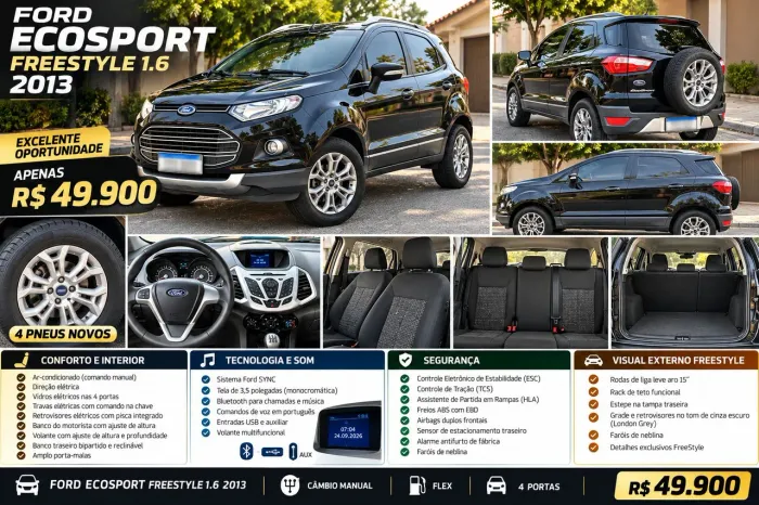 Ford Ecosport Freestyle 1.6 16V Flex 5P 2013