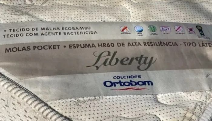 COLCHAO DE CASAL ORTOBOM GUALIDADE SEM PALAVRAS UM LADO MAIS GASTO PANO NO MAIS SHOW PESAD