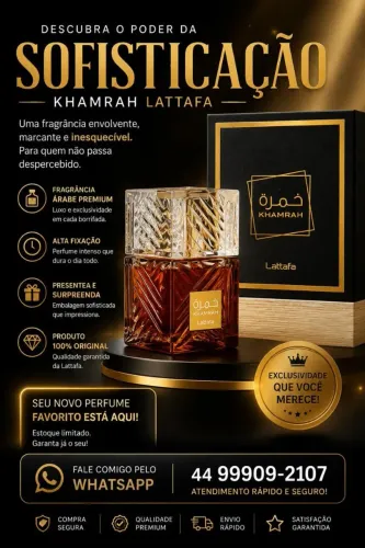 khamrah lattafa perfume masculino 100ml original 