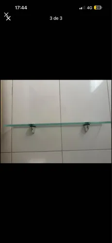 Kit 3 Prateleiras de vidro
