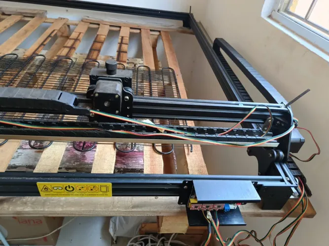 Estrutura / Kit Mecânico CNC Laser 100x100 cm (Sem Módulo Laser) - Perfis V-Slot