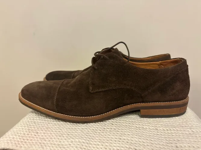 Sapato Masculino Tommy Hilfiger (de suede) cor marrom café [ORIGINAL]
