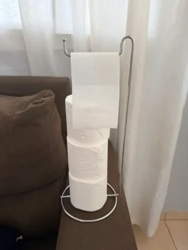 Porta papel higiênico de inox