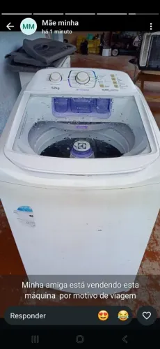 Máquina de lavar 12kg Eletrolux