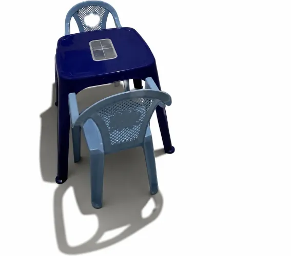 Kit mesinha infantil com 02 cadeiras