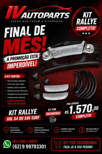 Kit rallye e surf G4 COMPLETO TODAS AS MOLDURAS E FAROL AUX
