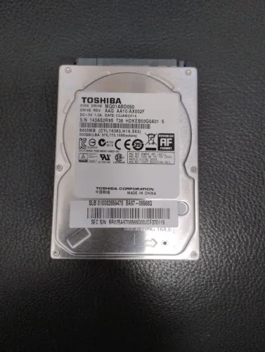 HD Toshiba 500gb notebook 