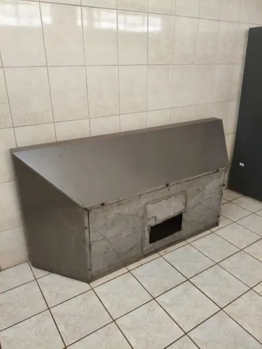 Coifa aço inox industrial medida 2,00m X 97cm