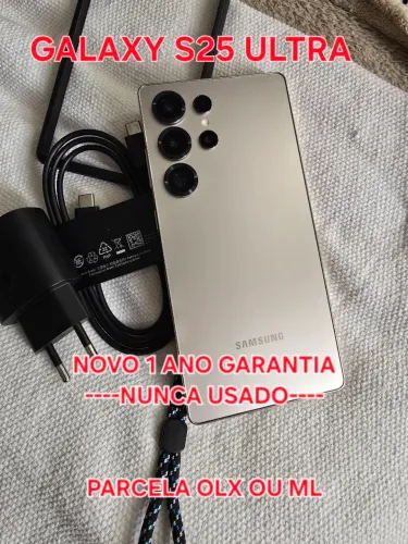 Samsung galaxy s25 Ultra 256gb prata NOVO com nota e garanria de 1 ano