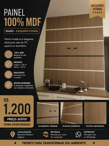 Painel 100% Mdf
